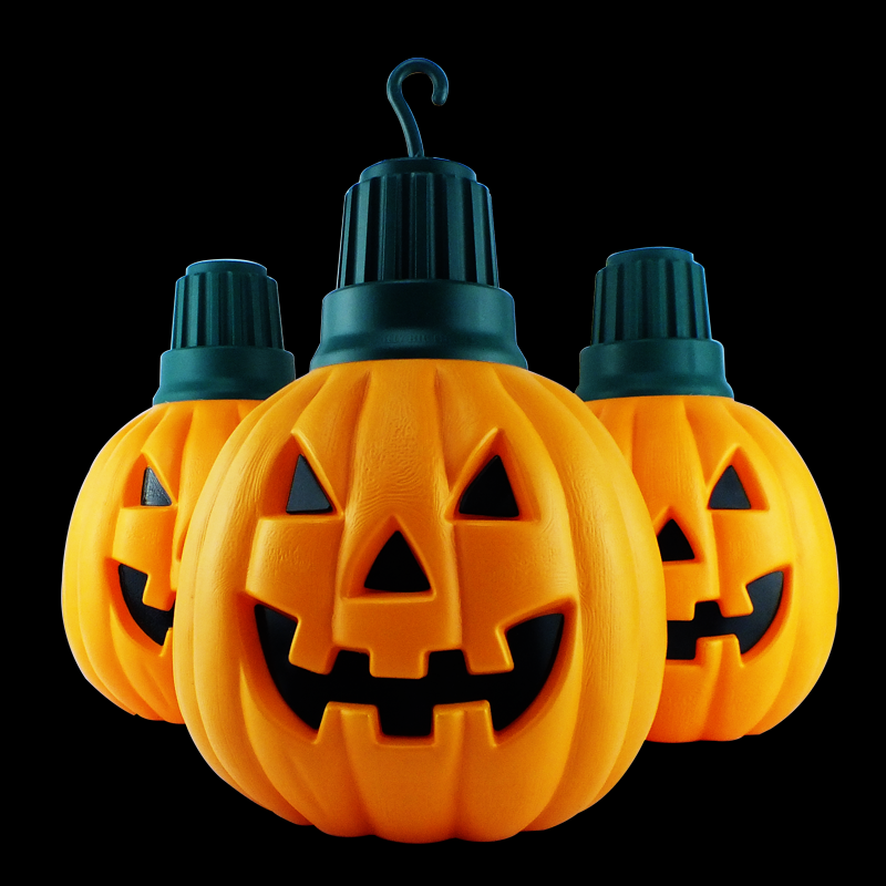 Details about   Halloween Pumpkin 20 Light String Set Blow Mold 